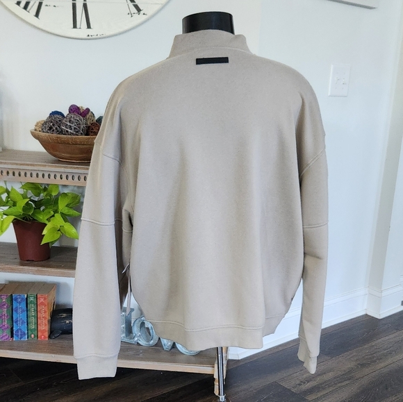 π§₯ Brooklyn Cloth Originals Men's Fleece Bomber Jacket β Size Large β Sand β NWT - Picture 7 of 16